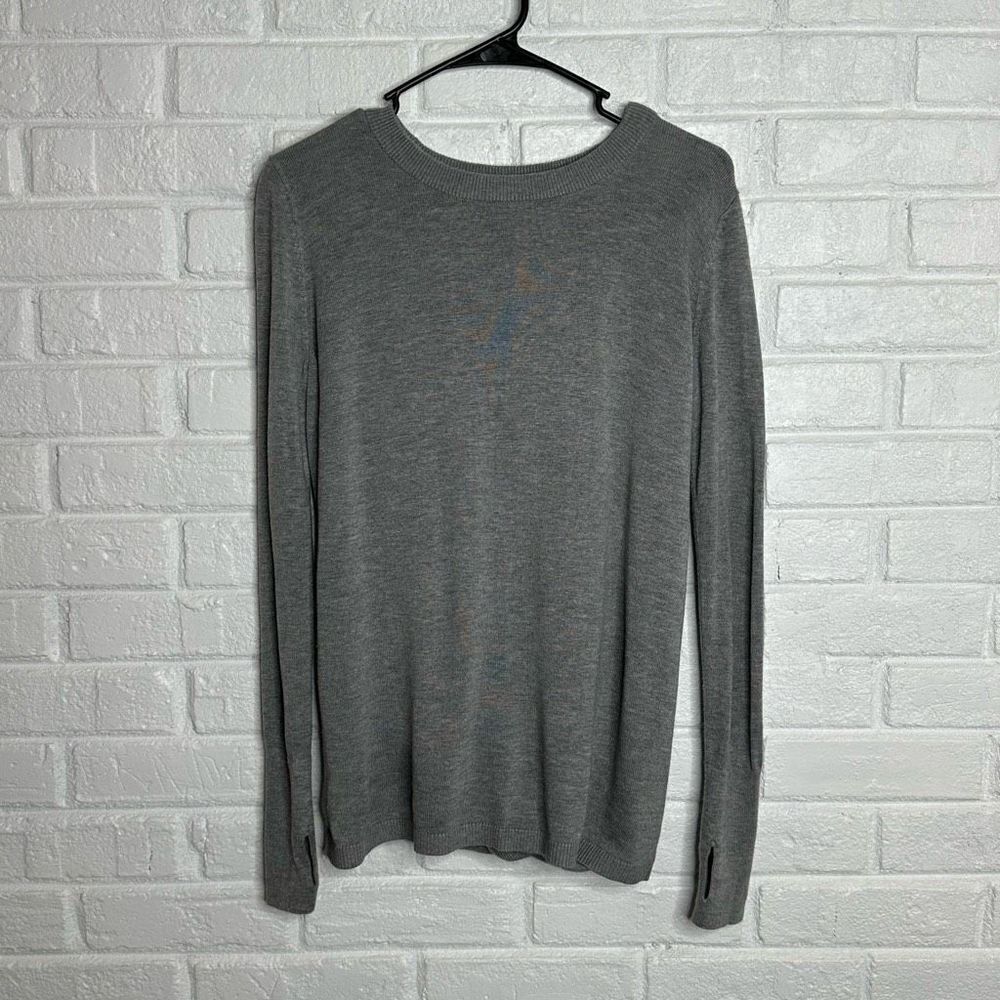Lululemon Bring it‎ Backbend Open Back Sweater Gray Fits Medium / 6